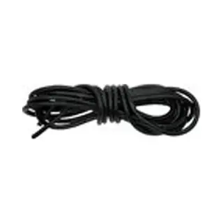 Saphir Leren Veters Dun Rond Zwart 100 Cm