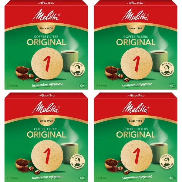 Melitta Original Koffiefilters 94 Mm N1 Bruin 400 Stuks thumbnail