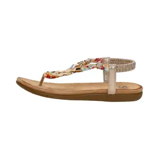 SUB55 Sandalen Plat Sandalen Plat - Goudkleur - Maat 39
