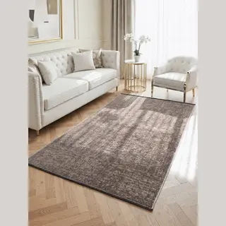 Flycarpets Prisma - Laagpolig Vloerkleed - Vintage / Modern Tapijt - Beige - 200x290 Cm