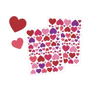 Allemaalstickersenzo Harten Stickers – Valentijn Stickers – 2 Stickervellen - Knutselen Met Stickers