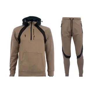 Hitman - Trainingspak Heren - Joggingpak Heren - Sportkleding Heren - Cadeau Voor Man - Beige - Maat S