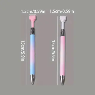 Diamond Painting Pen Met Wax - Roze/blauw - Diamond Painting By Wietske