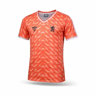 Fightsense Nederland Voetbalshirt 1988 – Oranje Ek ’88 Style – Maat L – Unisex Volwassenen