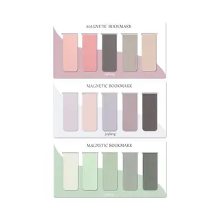Viwado® Magnetische Boekenleggers 15 Stuks – Misty, Ocean & Emerald
