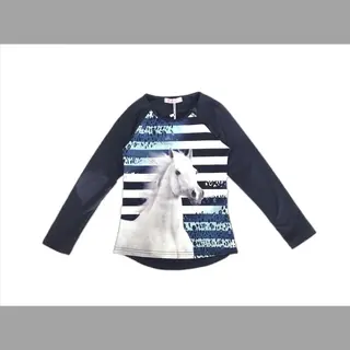 Meisjes Trui Met Paard – Donkerblauw Maat 134/140