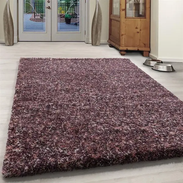 Flycarpets Lorium Vloerkleed - 140x200 Cm - Roze/Paars/Cream- Hoogpolig thumbnail