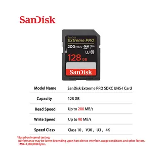 SanDisk Extreme Pro 128 Gb Sdxc Uhs-I Klasse 10