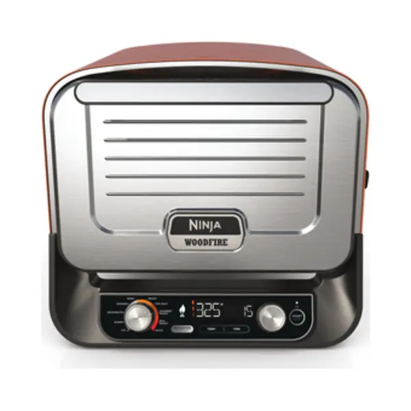 Ninja OO101EU Barbecue & Grill Elektrisch + Holzkohle Schwarz, Rot, Silber 2400 W thumbnail