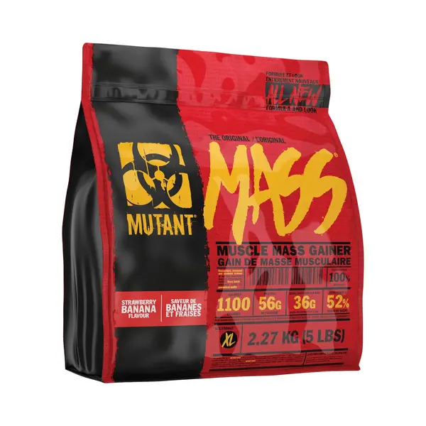 Mutant Mass | Muscle Mass Gainer | 1100 Calories, 56g Protein, Whole Food Carbs, BCAAs, And Glutamine | Ultimate Hardcore Weight Gainer Shake | thumbnail