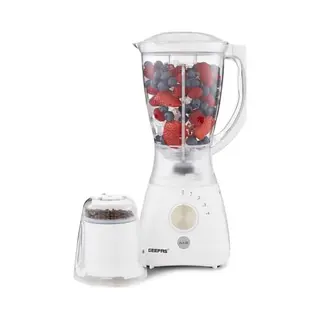 Geepas 2-in-1 Food Jug Blender & Smoothie Blender | Ice Crusher Stainless Steel Blades 4 Speeds Pulse Mode | 1.5L Jar Smoothie Milkshake Maker