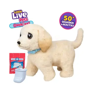 Moose Toys Little Live Pets Ouchies Puppy Cooper - Interactieve knuffel