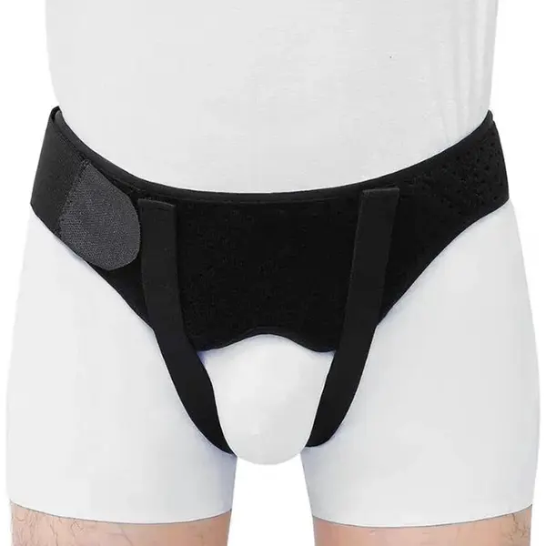 Hernia -Liesbreukband -Enkele Breukband - Medical Brace - Liesbreukbehandeling - Universele Maatvoering -Herniagordeltruss Voor Enkele/dubbele Lies- thumbnail