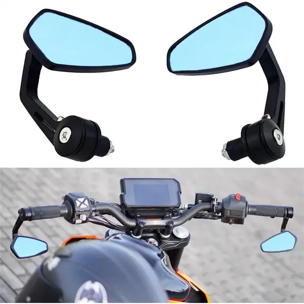 Motorfiets Spiegels - Scooterspiegels Universeel - Stuurspiegel - 2 Stuks thumbnail