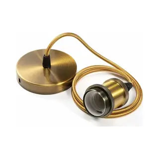Geschikt Voor Metalen Hanglamp Armatuur Hanglamphouders E27 Lampfittingen Met Kabel, Lampfitting Verstelbare Bronzen Gevlochten Plafond