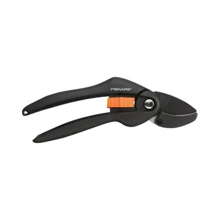 Fiskars P25 Astschere Amboss Schwarz