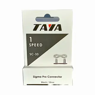 Taya Kettingverbindingsschakel - 1-speed - Gereedschapsvrij - 2 Stuks - Zilver/Zwart