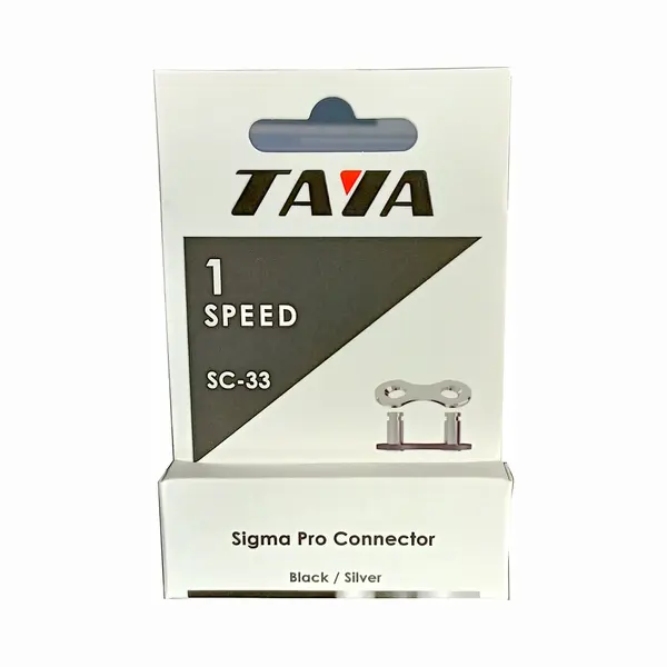Taya Kettingverbindingsschakel - 1-speed - Gereedschapsvrij - 2 Stuks - Zilver/Zwart thumbnail