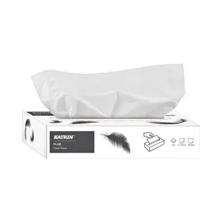 Katrin facial tissues, 2-laags, doos van 100 vellen Wit Papier 100 stuk(s)