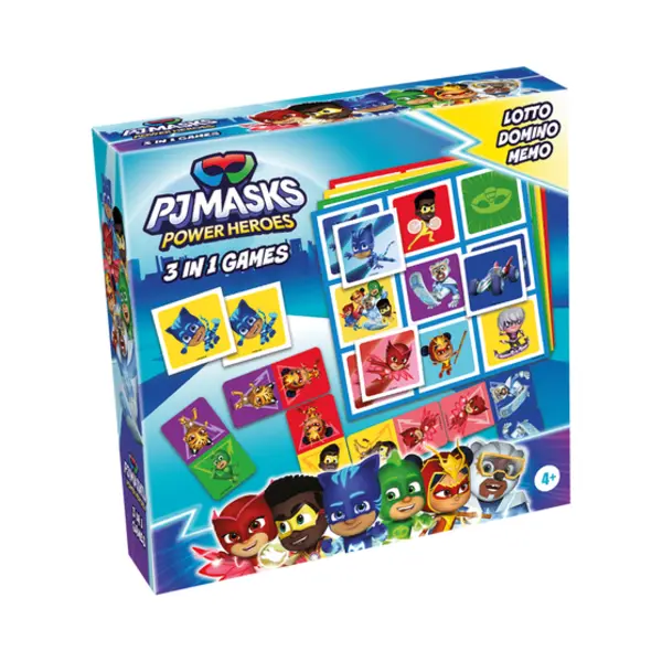 Tactic Peppa Pig Pj Masks 3 in 1 Lotto, Domino, Memo thumbnail