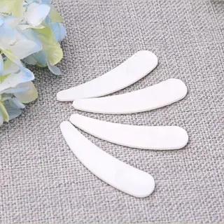 10 Stuks - Cosmetische Spatels - Crème - Make-up Stokjes - Schuin - Herbruikbare - Face Mask - Make Up Gadgets - Wit - Smeerspatels Voor Make Up -