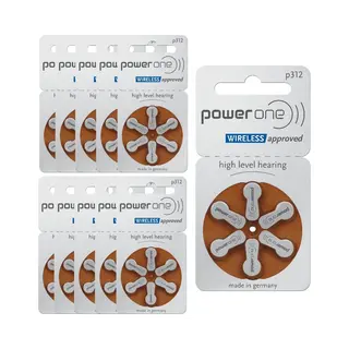PowerOne P312 - PR41 - 10 Pakjes - 60 Batterijen