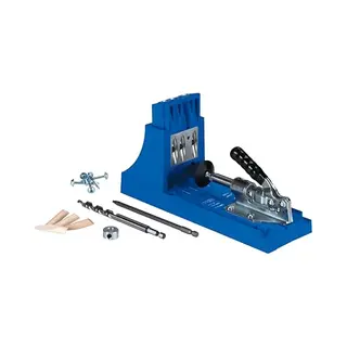 K4 Kreg Jig Set - Holzverbindungssystem Für Starke Holzverbindung Mit Bohrer, Bit, Holzschrauben Und Holzdübel