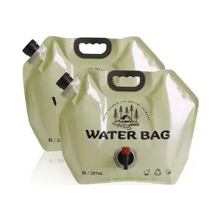 Waterzakken-waterzak Camping-drinkzakken-kampeerwatercontainer - Opvouwbare Watercontainer Met Draaibare Handgreep, 8L Outdoor Camping Picknick Bbq
