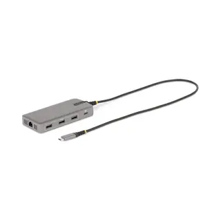 StarTech.com Usb-C Triple Monitor Multiport Adapter, Dual 4K 60Hz + 4K 30Hz Hdmi & DisplayPort, 3-Port Usb 10Gbps Hub, 100W Pd Pass-Through, GbE, Travel Dock, Windows & ChromeOS