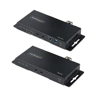 StarTech.com 4K Hdmi Over Fiber Extender Kit, 4K 60Hz Tot 1km (Single Mode) Of 300m (Multimode) Lc Fiber Optic, Hdr, Hdcp, 3.5mm Audio/RS232/Ir
