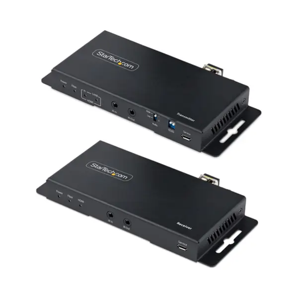 StarTech.com 4K Hdmi Over Fiber Extender Kit, 4K 60Hz Tot 1km (Single Mode) Of 300m (Multimode) Lc Fiber Optic, Hdr, Hdcp, 3.5mm Audio/RS232/Ir thumbnail