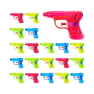 The Twiddlers 20 Pcs Plastic Water Gun Pistol | Fun Summer Beach Outdoor Pool Toys Party Bag Favours, Piñata And Xmas Stocking Fillers