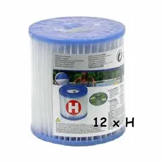 Intex Zwembad Filtercartridge Type H - 29007 - 12 Stuks