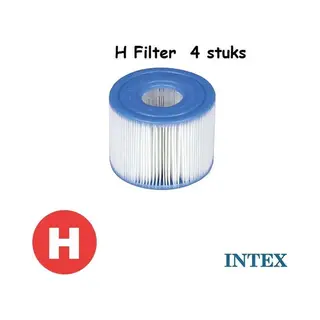 Intex Zwembad Filtercartridge Type H - 29007 - 4 Stuks