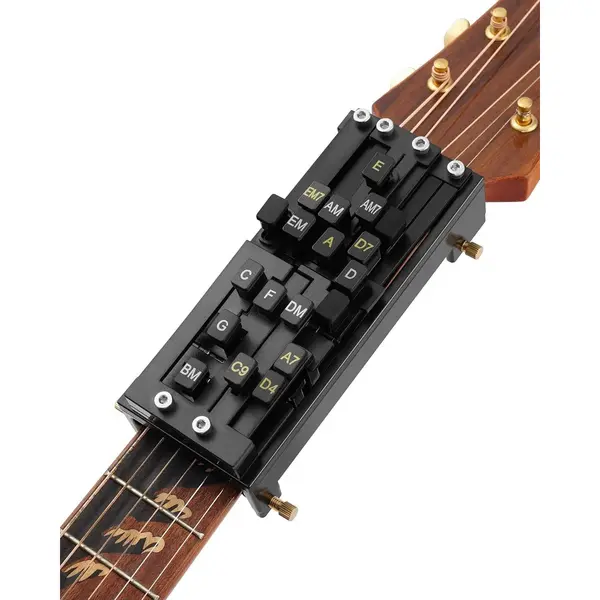 Gitaarakkoordpers - Draagbare Gitaarakkoordhulp En Trainer - Geschikt Voor Akoestische Gitaar - Een Leermiddel Voor Beginners En Gitaristen Met thumbnail