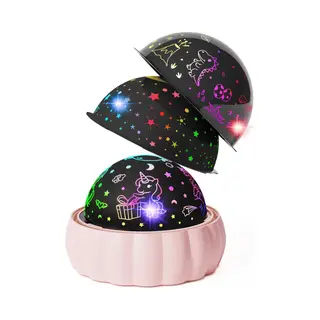Sterrenhemel Projector Voor Kinderen - 3 Verschillende Thema's En 7 Lichtstanden - Draait 360° Voor Magisch Effect - Leuk Speelgoed Voor 3-8 Jaar -
