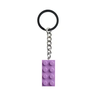 Lego 854304 Lavendelfarbener 2x4 Stein Schlüsselanhänger