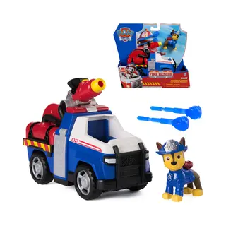 Spin Master Paw Patrol Fire Rescue: Chase Rescue Fire Cruiser with Action Figure, Projectile Launcher, and Toy Truck, Kids Toys for Boys & Girls Ages 3 and Up