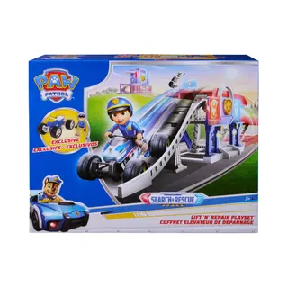 Spin Master Paw Patrol Search & Rescue Lift 'N' Repair Playset with Exclusive Figure & Vehicle, Over 30+ Inch Long, Kids Toys for Boys and Girls Ages 3 and Up