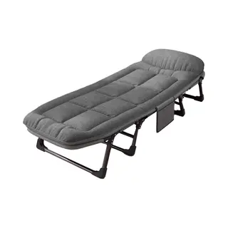 Veldbed - Camping Bed - Logeerbed Met Kussen- Opvouwbaar Kampeerbed - 190x66x30 Cm - Strandbed - Versterkt 8-Poots - Met 3x Lendensteun - Stevig