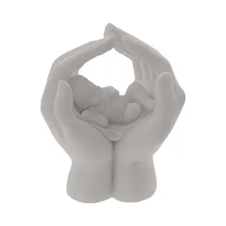 6 Stuks Beeldje Baby In Handen Klein Model 7cm Hoog Babyshower Geboorte