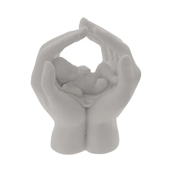6 Stuks Beeldje Baby In Handen Klein Model 7cm Hoog Babyshower Geboorte thumbnail