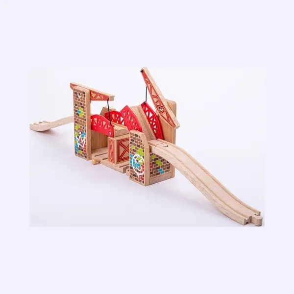 Bigjigs Dubbele Spoorbrug Graffiti - Houten Trein Accessoire - 3+ Jaar thumbnail
