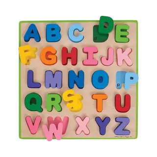 Bigjigs Holz Alphabet Puzzle (Meertalig)