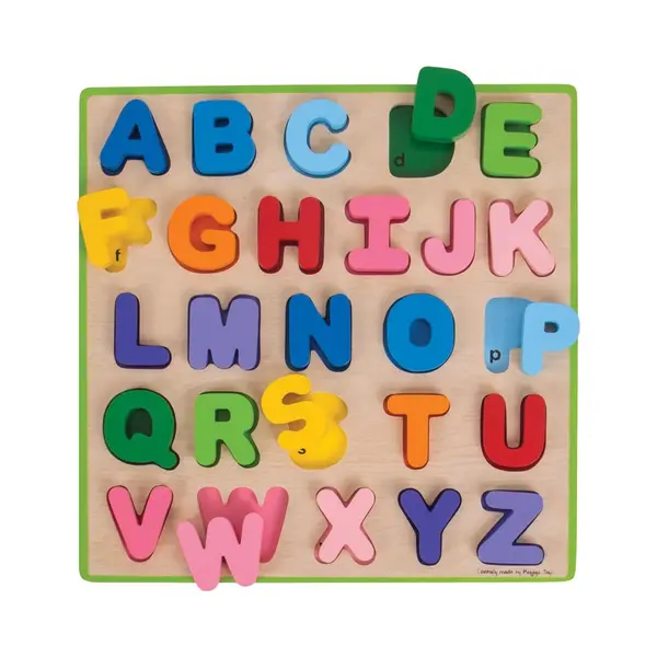 Bigjigs Holz Alphabet Puzzle (Meertalig) thumbnail