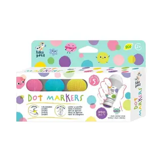 Haku Yoka, Marker, Stippenmerkers - 5 X Pastelkleuren (59CP233116) (5 x)
