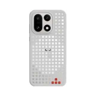 OnePlus Hole-Pattern Magnetic Case - Grijs - Voor OnePlus 15