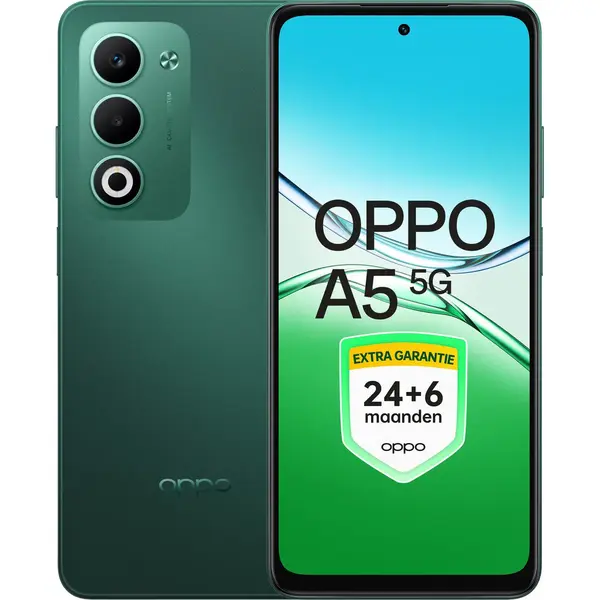 Oppo A5 5G 4+128GB Black Green - Extra Garantie thumbnail