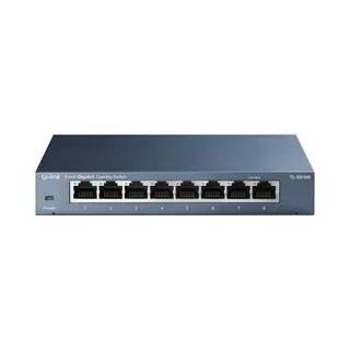 Tp-Link Tl-SG108 Unmanaged Gigabit Ethernet (10/100/1000) Zwart