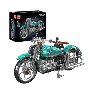 Mould King 23004 America Motorcycle Bouwpakket | City Racing Champions Adventure | Expert Creator Motorfiets Modelbouw | Technische Motor Speelgoed